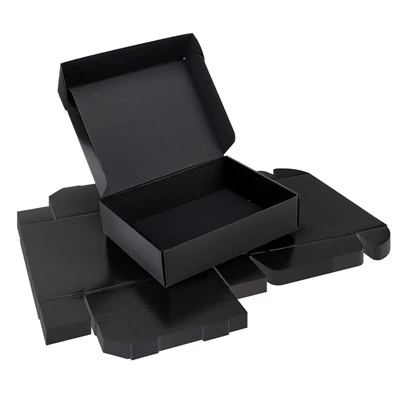 Black Corrugated Mailer Boxes