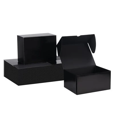 Black Corrugated Mailer Boxes